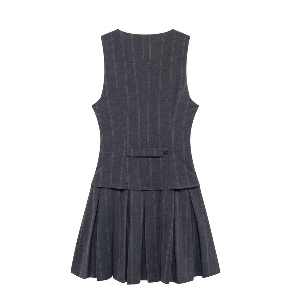 Gray Mini Dress - Picture 2 of 2